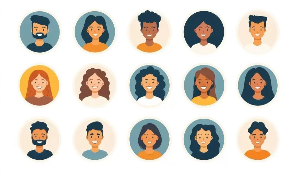 Une collection de visages illustrés